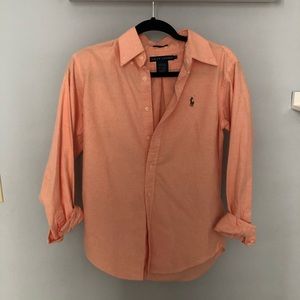 Classic Fit Orange Button Down